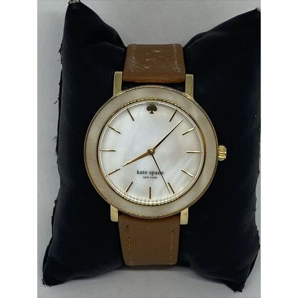Kate Spade New York Gramercy 0394 Women\'s Brown Leather Analog Dial Watch WFH129